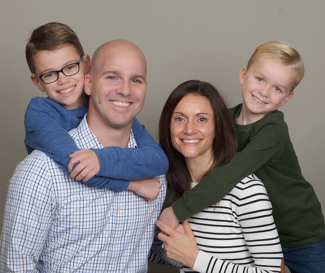 Chiropractor Brian Foley and Family
